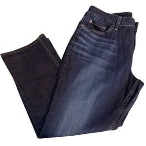 Lee Women’s Dark Blue Regular Fit Straight Leg Mid Rise Jeans